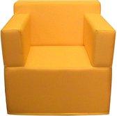 Stoel geel kinder fauteuil Tubbli kind waterproof slijtvast in vele kleuren. Modena 60cm