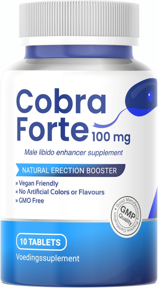 Cobra Forte 100 mg - 30 Erectiepillen - Dé 100% natuurlijke Viagra - Extra Sterk - Erectiepillen voor mannen