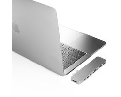 Hyperdrive 8-in-2 USB-C Hub – geschikt voor Apple Macbook Pro/Air – Grijs/zilver