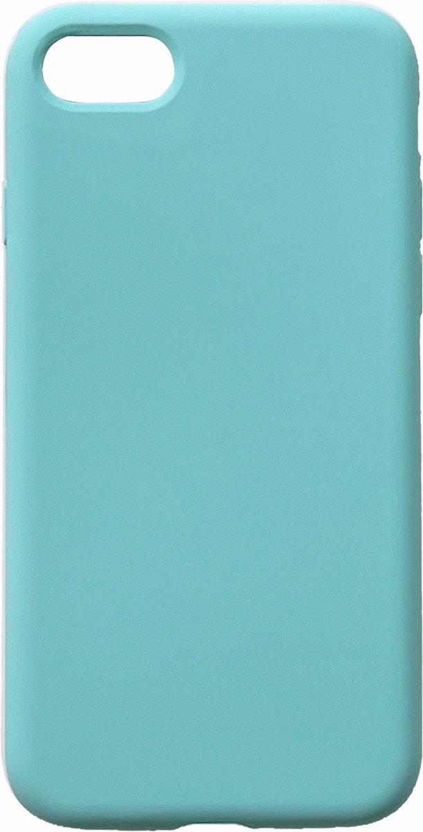 Casemania Hoesje Geschikt voor Apple iPhone 7/8 - Plus - Blauw - Liquid Siliconen Back Cover