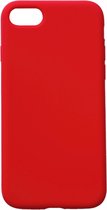 Casemania Hoesje Geschikt voor Apple iPhone SE 2022 & SE 2020 Rood - Liquid Siliconen Back Cover