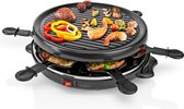 Nedis Fcra210Fbk6 Gourmet-Raclette Grill 6 Personen Zwart