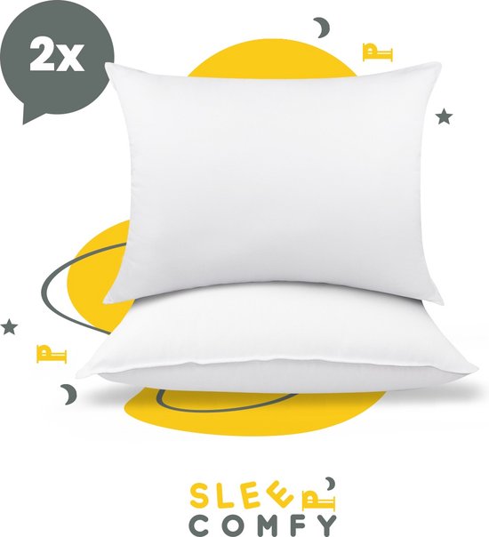 Sleep Comfy - Hoofdkussen - 30 dagen Proefslapen - 2 stuks Hotelkwaliteit...