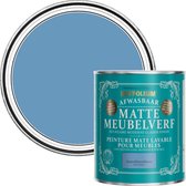 Rust-Oleum Blauw Afwasbaar Matte Meubelverf - Korenbloemblauw 750ml