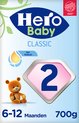 Hero Baby Opvolgmelk Classic 2 - Flesvoeding vanaf 6-12 mnd - 3 x 700gr - Standaard 2 - met Melkvet - Palmolie Vrij