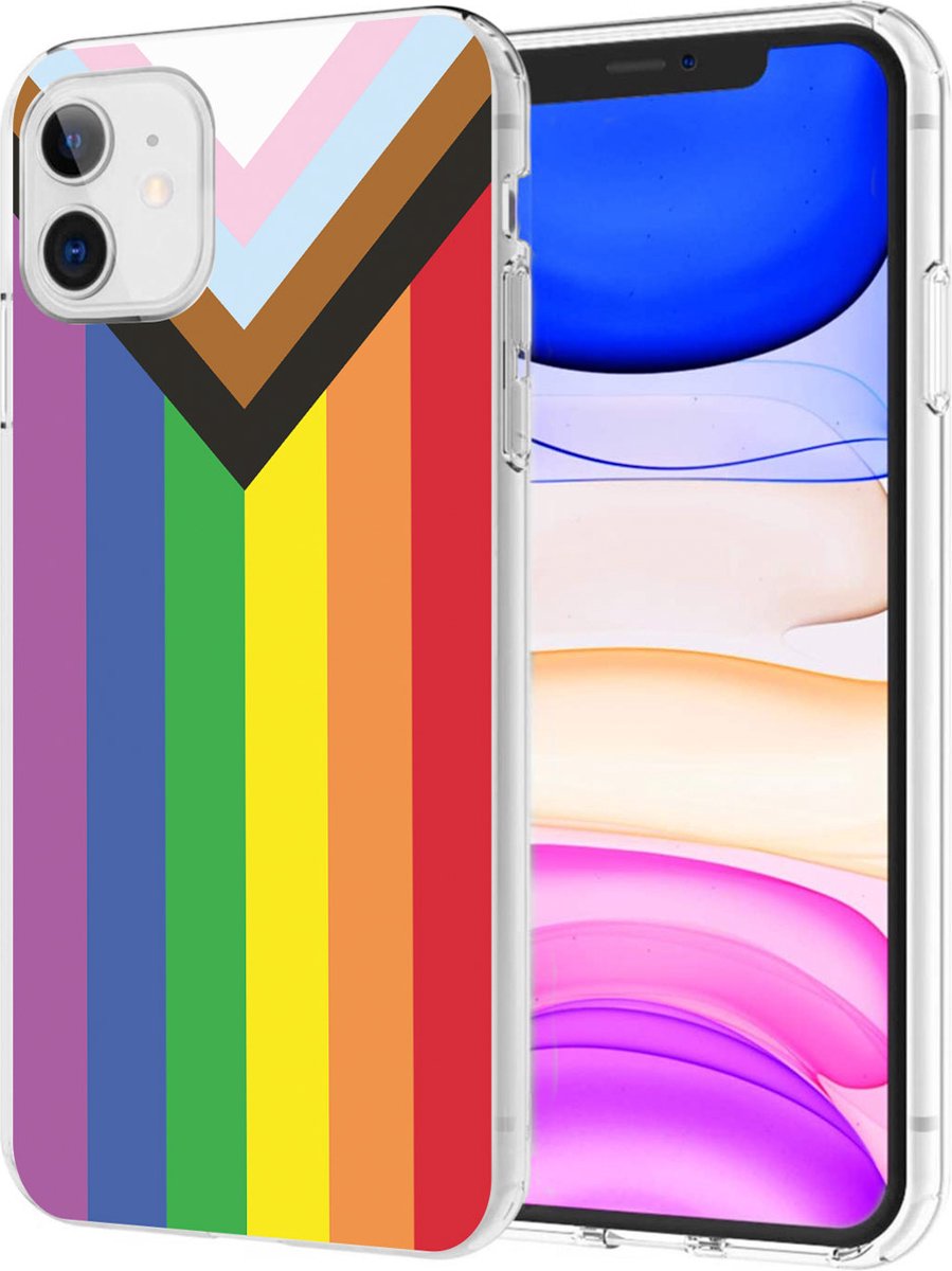 iMoshion Design voor de iPhone 11 hoesje - Rainbow flag