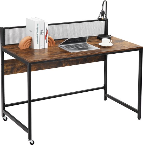 Vida Designs Vouwbureau 82 Cm Donker Hout - Ruimtebesparend Computerbureau Met Plank, Geen Montage