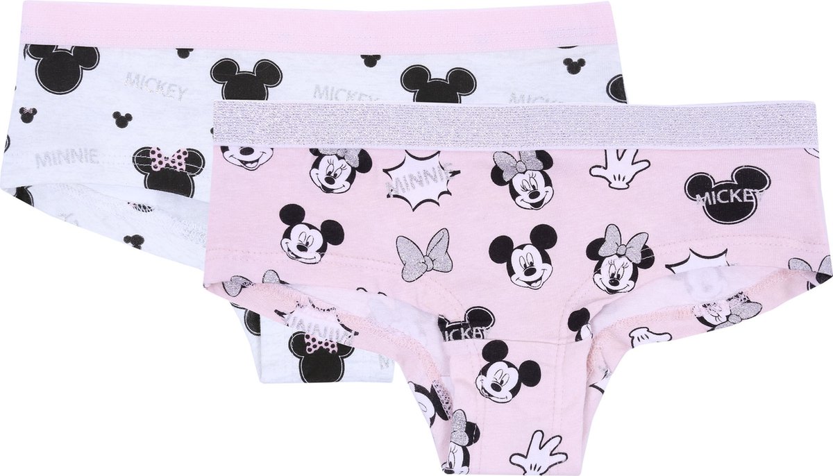 Minnie Mouse DISNEY - 2x Roze slipje / 134