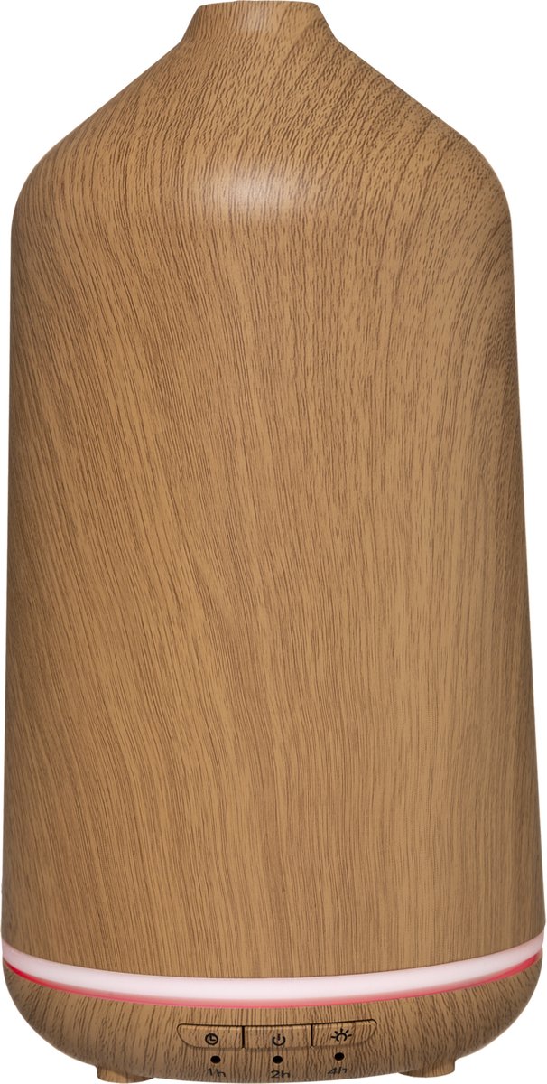 Atmosphera - Oliediffusor - Geuren - H21cm - Naturel - 7 Kleuren Verlichting