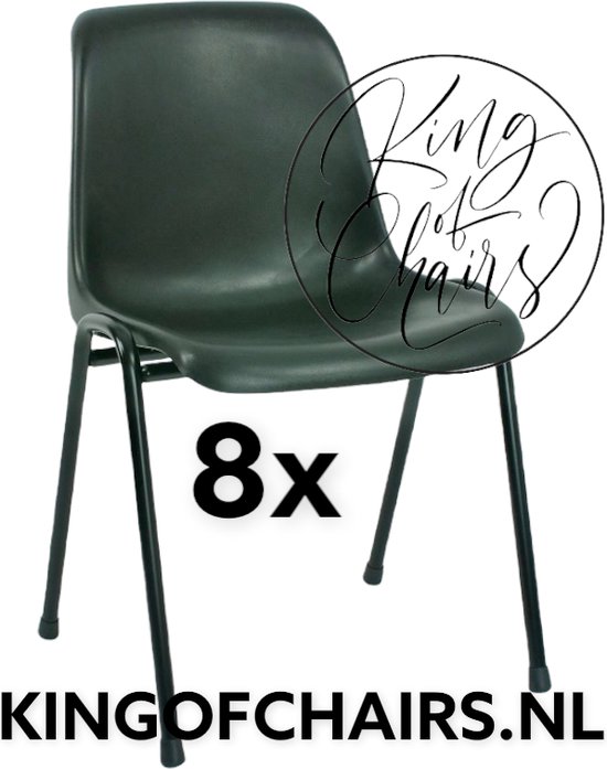 King of Chairs -set van 8- model KoC Daniëlle zwart met zwart onderstel. Kantinestoel stapelstoel kuipstoel vergaderstoel tuinstoel kantine stoel stapel stoel kantinestoelen stapelstoelen kuipstoelen De Valk 3360 keukenstoel schoolstoel eetkamerstoel