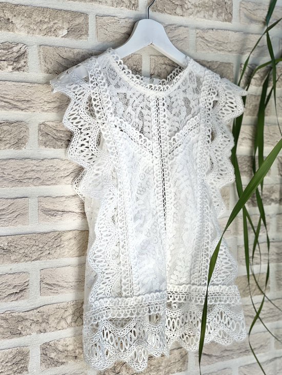Kanten top mouwloos sale