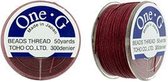 TOHO one-G Thread, 50 yard, Burgundy