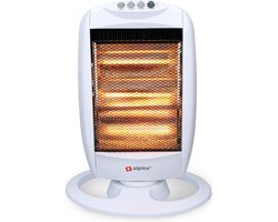 alpina Elektrische Kachel 1200W - Draagbare Halogeen Heater met 3 Warmtestanden - 25 x 9 x 38 cm - Wit alpina Elektrische Kachel 1200W - Draagbare Halogeen Heater met 3 Warmtestanden - 25 x 9 x 38 cm - Wit