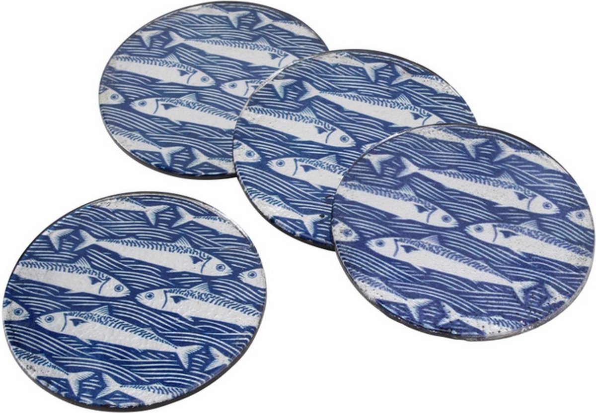 CGB Giftware Set of 4 HARBOUR GLASS Coasters