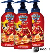 Paw Patrol showergel & shampoo Marshall - 6 stuks