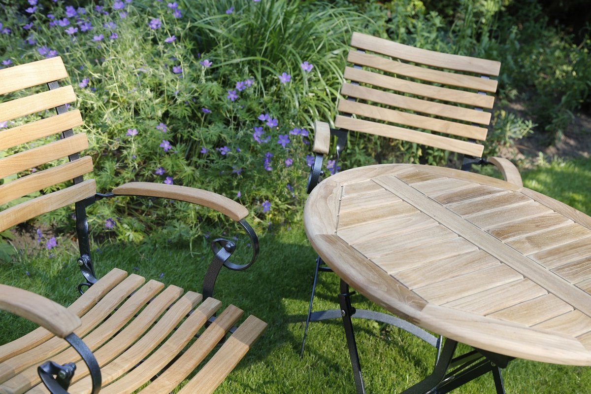 4 Seasons Outdoor Bellini folding chair with armrests