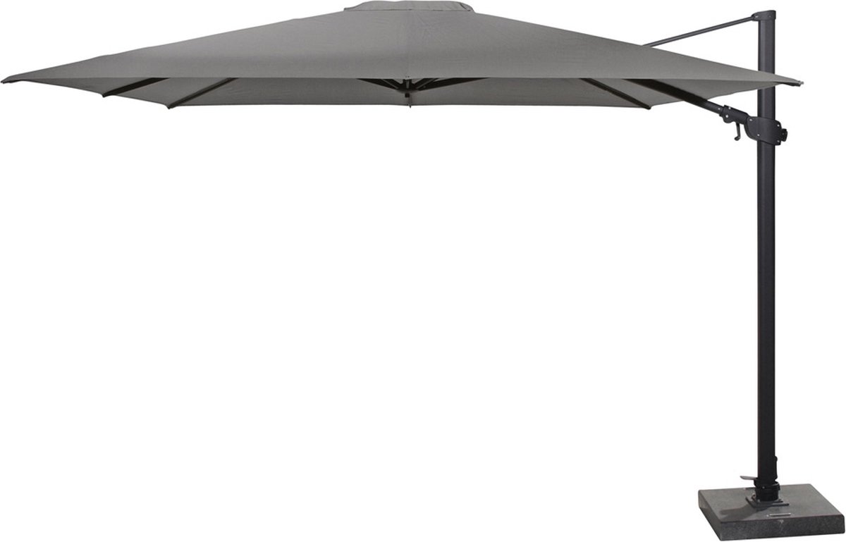 4 Seasons Outdoor Siesta Premium zweefparasol 300 x 300 cm - charcoal