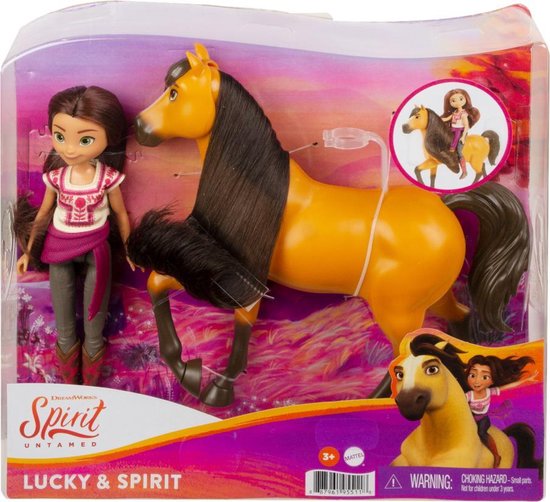 Poupée Lucky et cheval Spirit du film Spirit : l'Indomptable