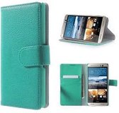 HTC One M9 PLUS Hoesje Wallet Case Turquoise