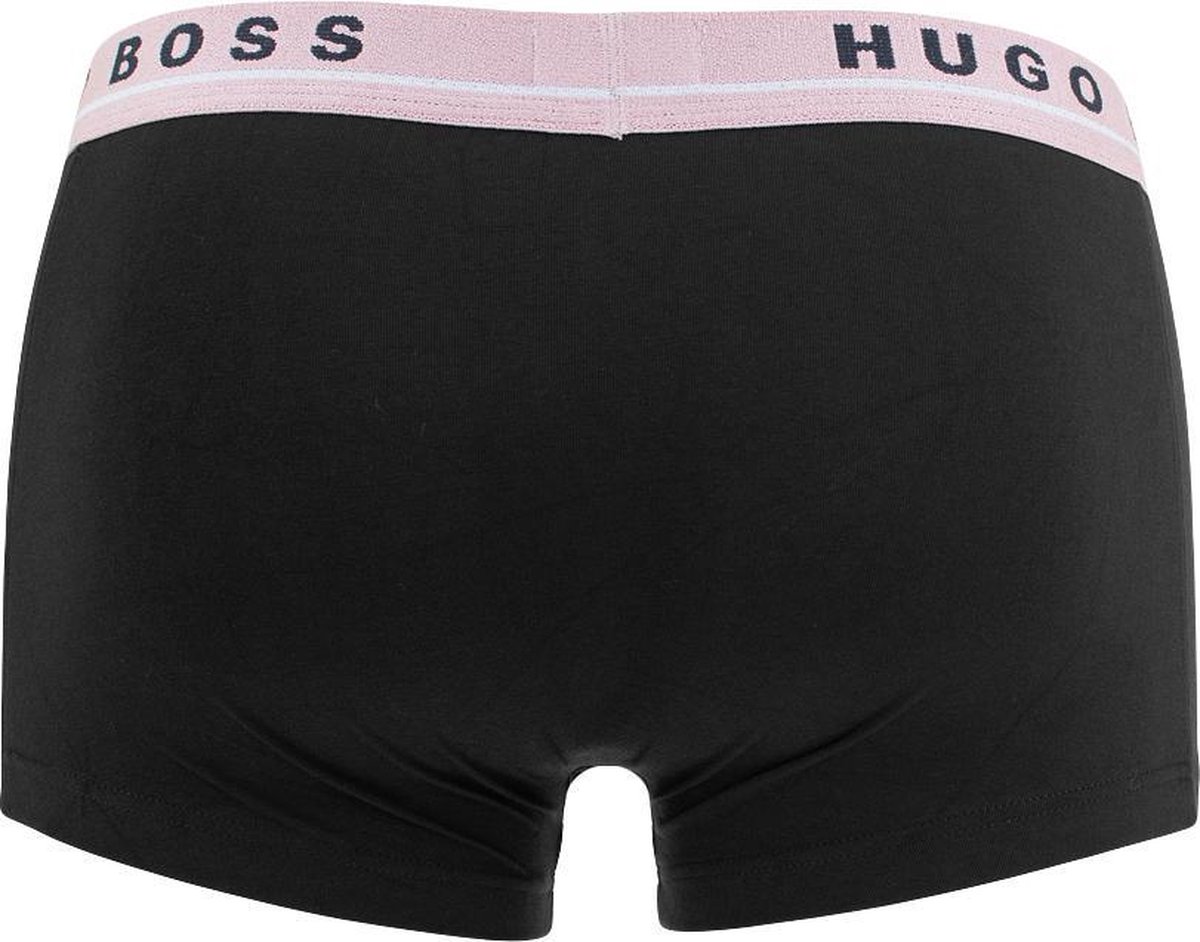 Hugo Boss Hugo Boss Trunk Boxershorts Onderbroek Mannen zwart oranje roze bol