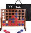 Afbeelding van het spelletje Toyfel XXL Speelgoed vier op een rij - Ace 4 op een rij spel - Spellen voor binnen en buiten - houten spelletjes voor kinderen en familie