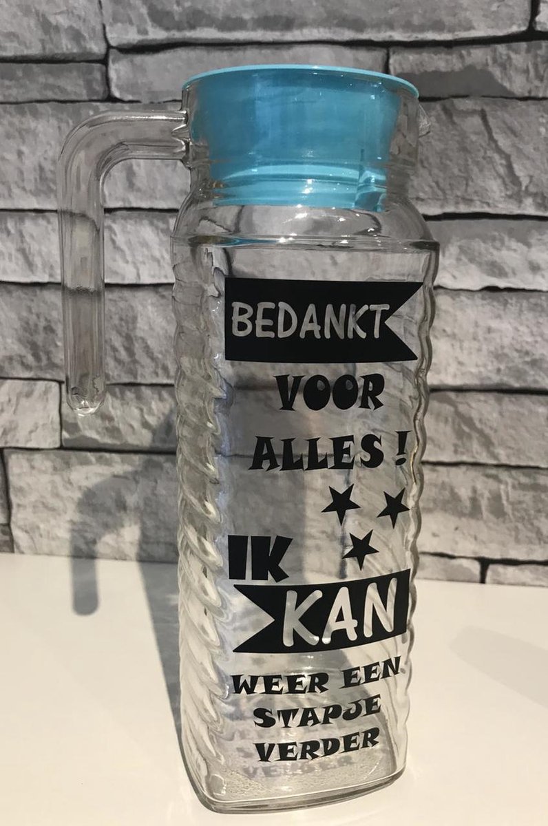 Sapkan turquoise dop bedankt voor alles | Juf & Meester
