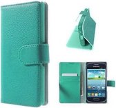 Samsung S3 Mini Hoesje Wallet Case Turquoise