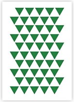 QBIX Driehoekjes Patroon Sjabloon - A3 Formaat - Kunststof - Stencil