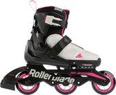 Rollerblade Microblade Free 3WD Inlineskates - Maat 37-40 - Unisex - zwart - roze - wit