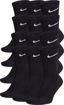 Nike Nike Everyday Cushion Crew Sokken Sokken - Maat 34-38 - Unisex - zwart - wit