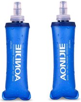 2-pack - 500ML - Opvouwbare Waterfles - Soft flask -BPA Vrij - Zachte Fles - Hardlopen - Camping  - Wandelfiets - 2X