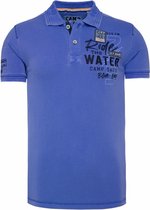 Camp David ® piqué polo met waseffect en artwork