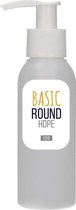 6x Plastic Fles 100 ml Dispenserpomp - Basic Round - HDPE Kunststof BPA-vrij - Plastic Flessen Navulbaar, Shampoo Dispenser met Pomp, Lege Flesjes, Zeep Pomp - Transparant Wit - Rond - Set van 6 Stuks