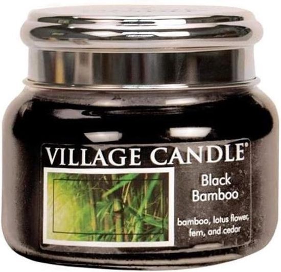 Village Candle Geurkaars - Black Bamboo - Zwart - 55 Branduren