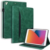 Voor iPad 9.7 2018 & 2017 / Pro 9.7 / Air 2 Business Schokbestendige Horizontale Flip Leren Case met Houder & Kaartsleuven & Fotolijst & Pen Slot & Slaap / Wake-up Functie (Groen)