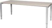 Verstelbaar Bureau - Domino 200x80 robson - alu frame