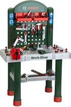 Klein Toys Bosch werkplaats - 82 onderdelen - incl. leerfuncties, bankschroef, opbergmogelijkheden en hoogwaardige accessoires - multicolor