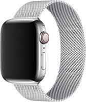 iWatch Milanees Bandje Series 1/2/3/4/5/6/SE 38/40 mm Zilver Roestvrij staal - Magneet Sluiting