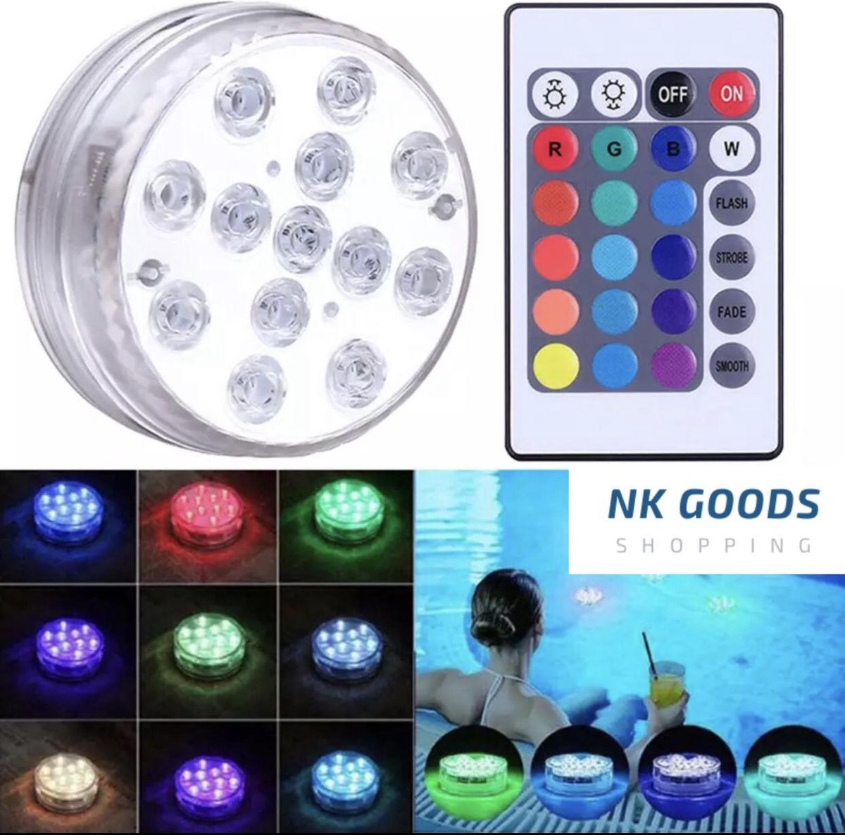 NK Goods® - Led Zwembadverlichting - onderwaterverlichting - Sauna verlichting