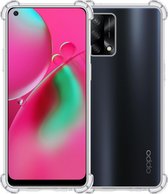 Hoes Geschikt voor OPPO A74 4G Hoesje Shock Proof Case Hoes Siliconen - Hoesje Geschikt voor OPPO A74 4G Hoes Cover Shockproof - Transparant