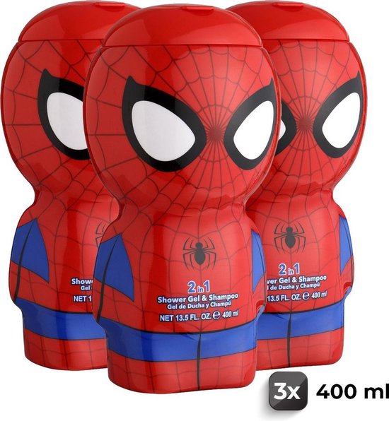 Shampooing et gel douche Spiderman - Pack économique 3 pièces | bol.com