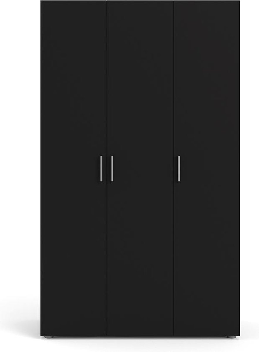 Giga Living Kledingkast Pepe - Mat Zwart - 118x52x201cm