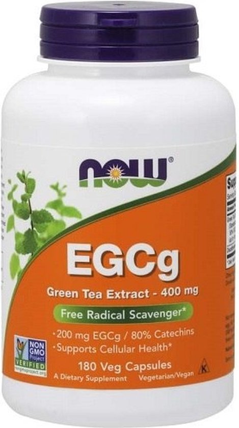 EGCg Green Tea Extract 180v-caps - Now Foods