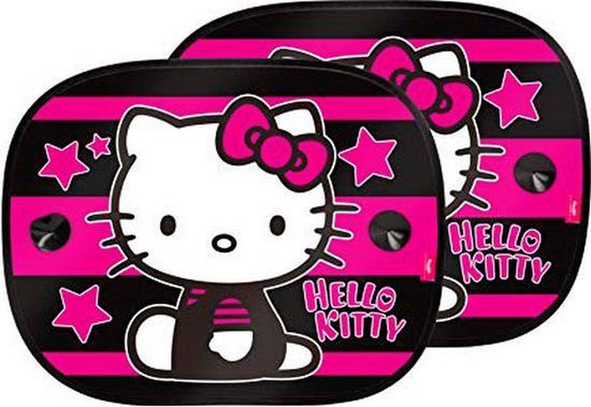 Gordijn voor auto Hello Kitty KIT4051 Kinderen (44 x 36 cm)(2 pcs)
