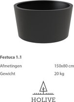 HOLIVE - Festuca 1.1 plantenbak bloembak 150x80 cm.