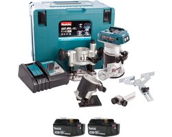 Makita DRT50RTJX2 18V Li-Ion accu boven-/kantenfrees en trimmer set (2x 5.0Ah accu) in Mbox