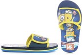 Minions - Badslipper blauw/geel maat 27