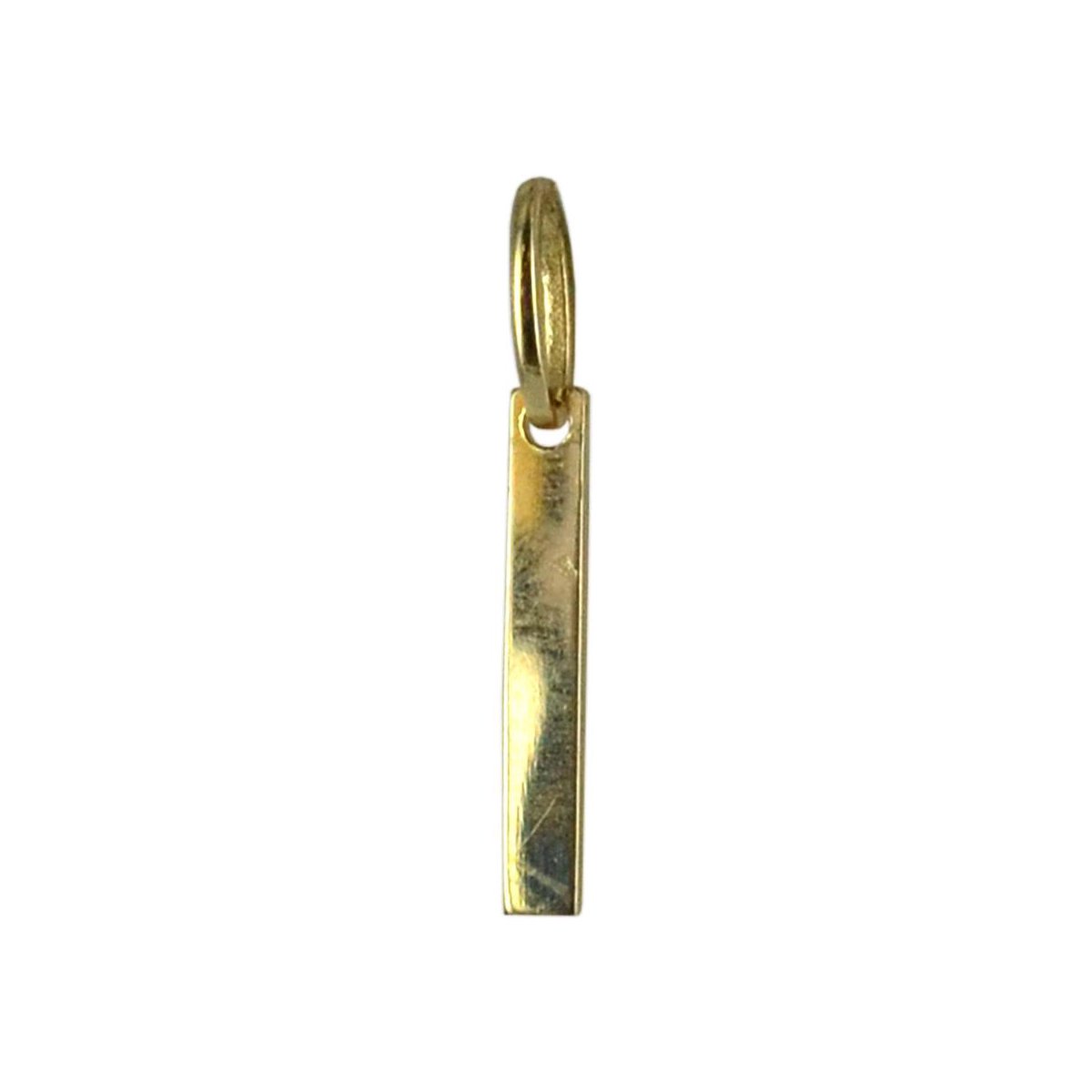 New Bling 9NBSAM-G190120 Gouden Hangertje - Dames - Staafje - 10 x 1,7 mm - 14 Karaat - Bedel - Goud