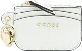 Guess Card Case Keyring Dames Creditcardhouder - White
