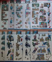 Yvonne creations 10x 3DA4 Knipvellen - Big guys - Bubbly girls - Voor elk wat wils - Maak prachtige kaarten en scrapbook